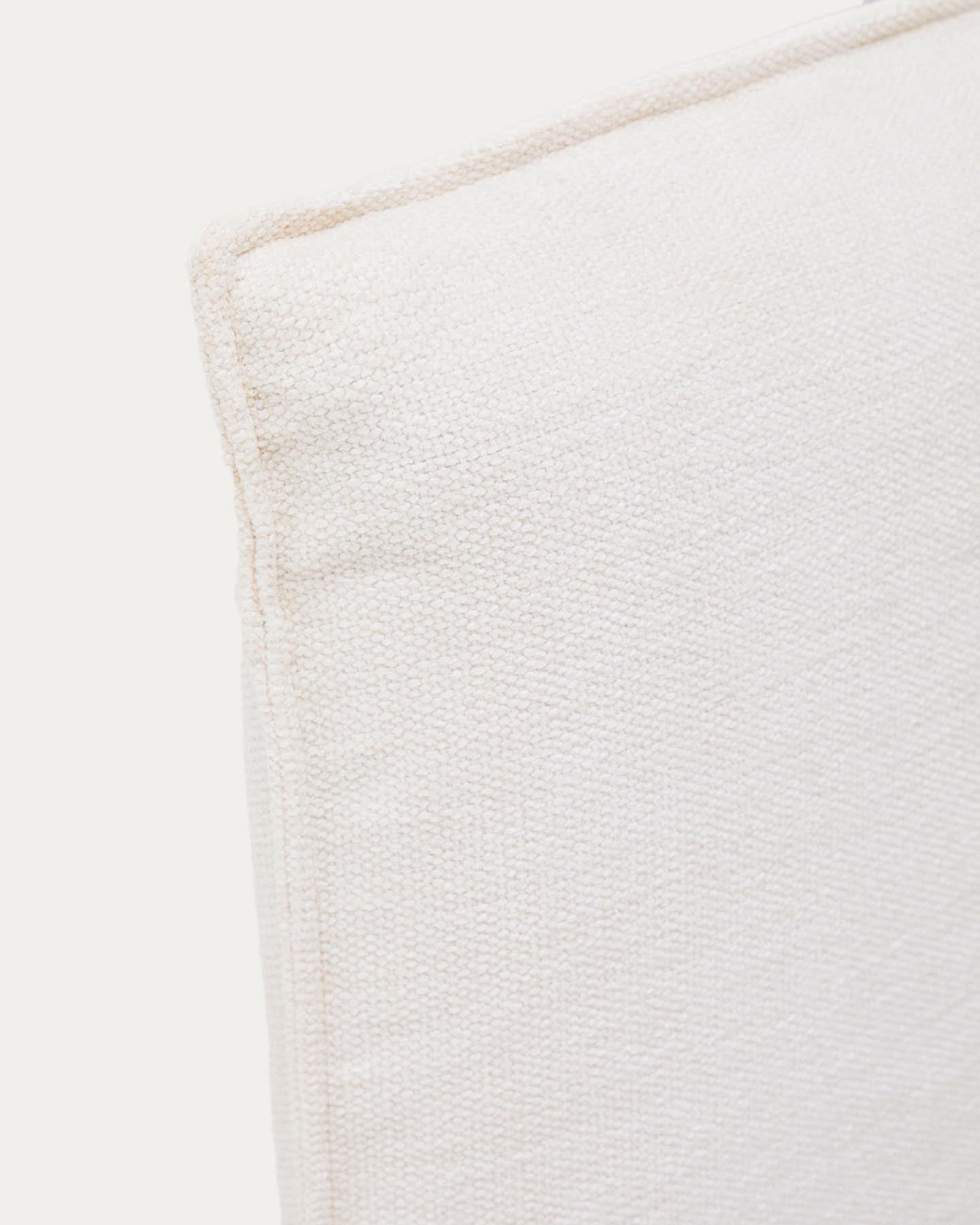 Abziehbares Bettkopfteil Jaira in weißer Chenille für Betten bis 160 cm, FSC Mix Credit in präsentiert im Onlineshop von KAQTU Design AG. Zubehör Bett ist von Kave Home