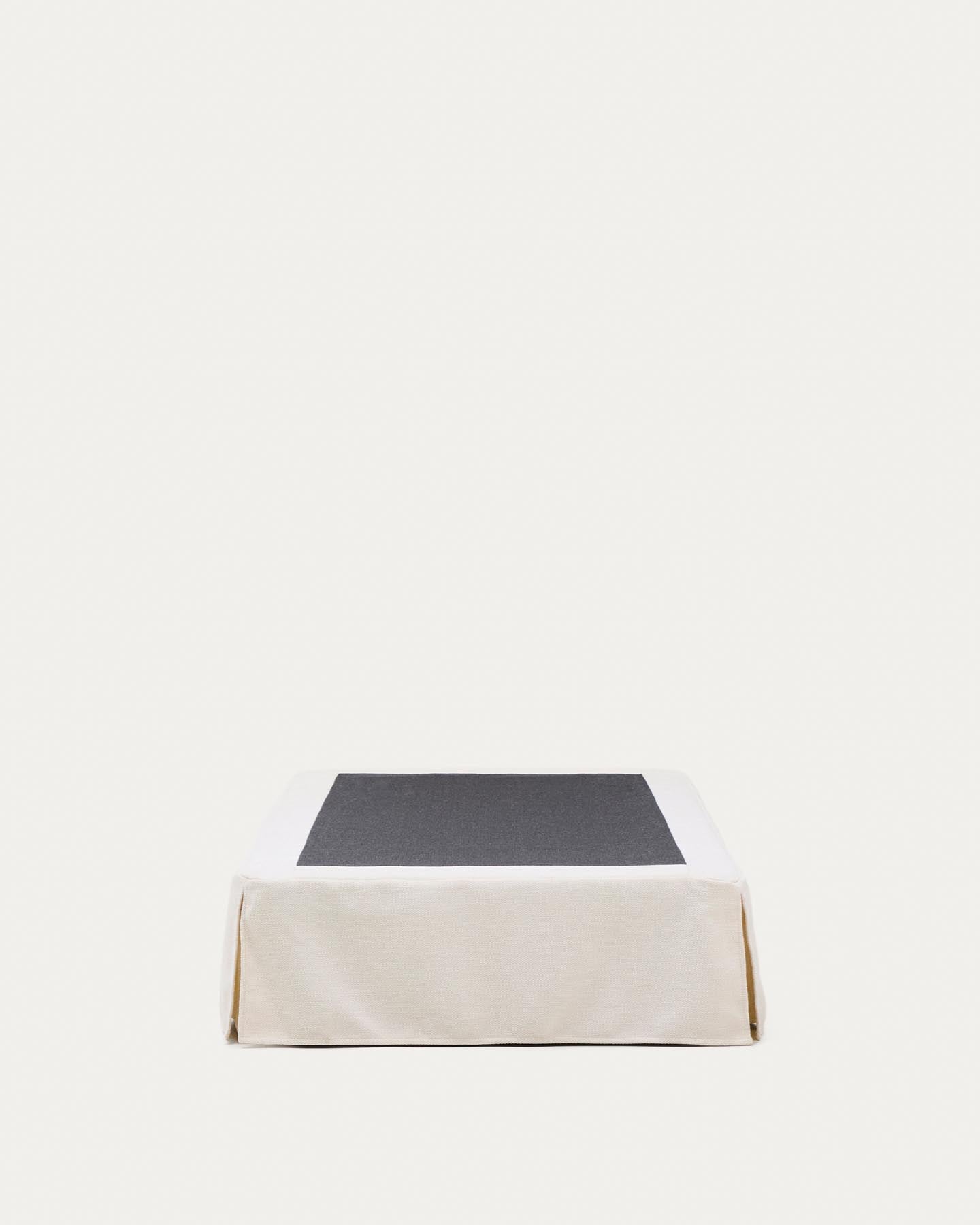 Abziehbarer Bettrahmen Jaira in weißer Chenille für Matratzengröße 90 x 200 cm in präsentiert im Onlineshop von KAQTU Design AG. Bett ist von Kave Home