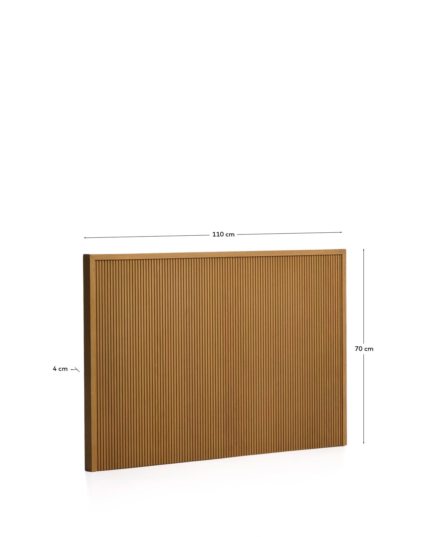 Bettkopfteil Helvine aus Eichenfurnier für Betten bis zu 90 cm, FSC 100 % in Natur präsentiert im Onlineshop von KAQTU Design AG. Kopfteile ist von Kave Home