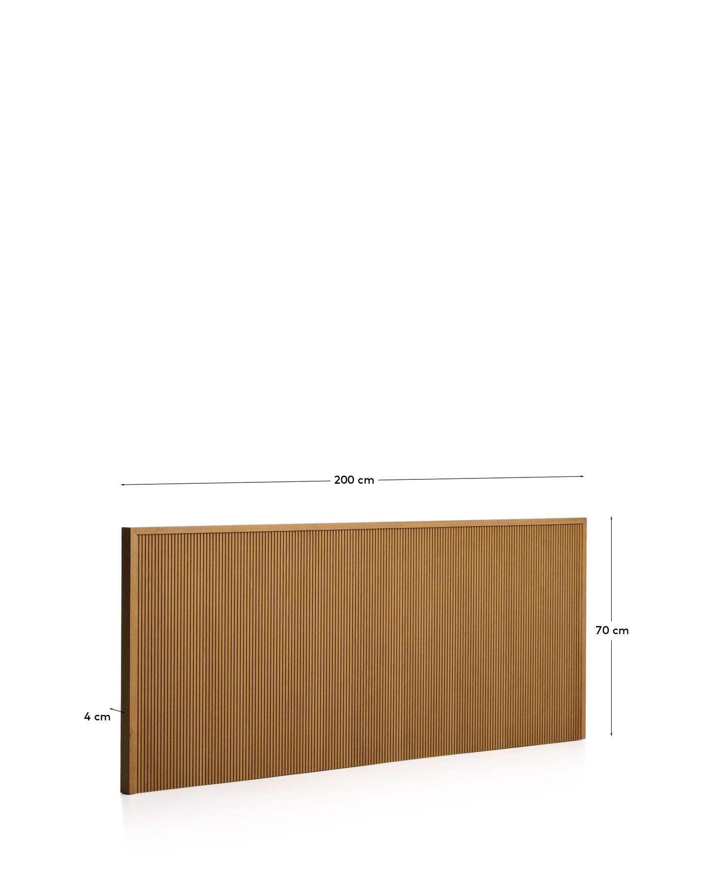 Bettkopfteil Helvine aus Eichenfurnier für Betten bis zu 180 cm, FSC 100 % in Natur präsentiert im Onlineshop von KAQTU Design AG. Kopfteile ist von Kave Home