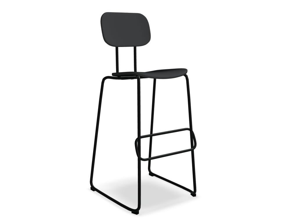 New School N1N05HF - gepolsterter Barhocker in Khaki präsentiert im Onlineshop von KAQTU Design AG. Barhocker ist von Mdd