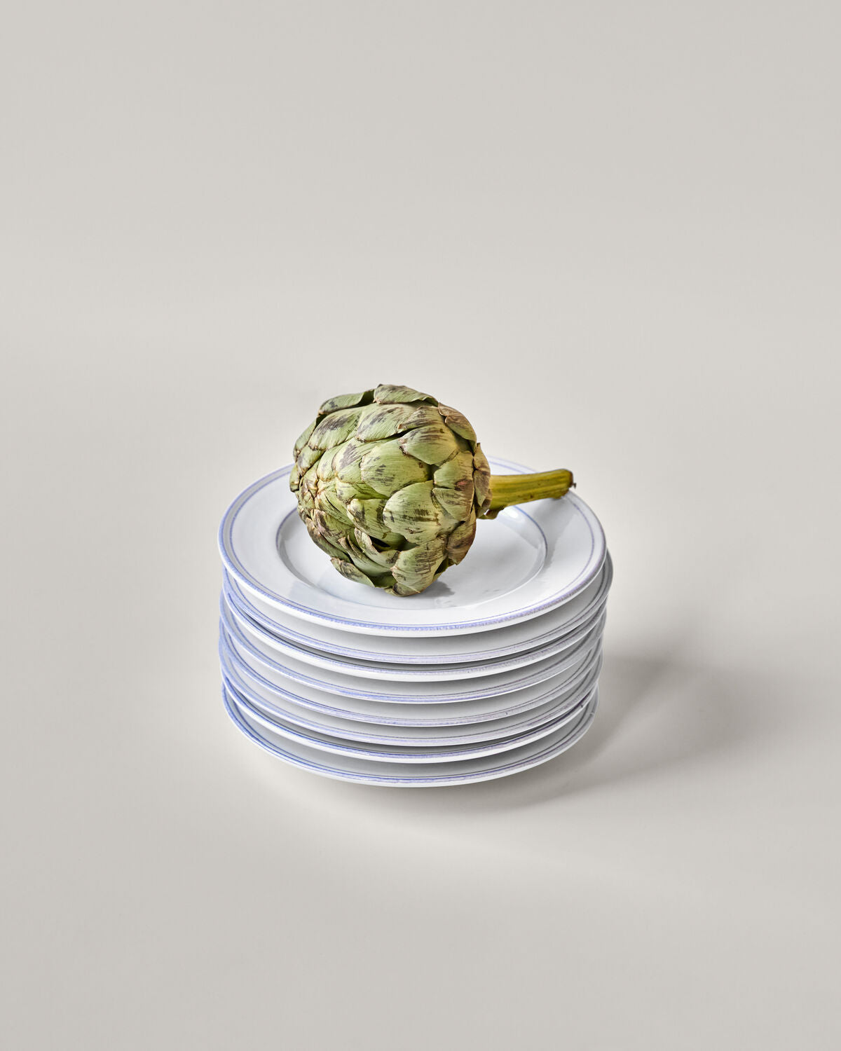 Eleganter blauer und weißer Teller aus der NVBistro-Serie von Nicolas Vahé, ideal für stilvolle Tischdekoration und kulinarische Genüsse.