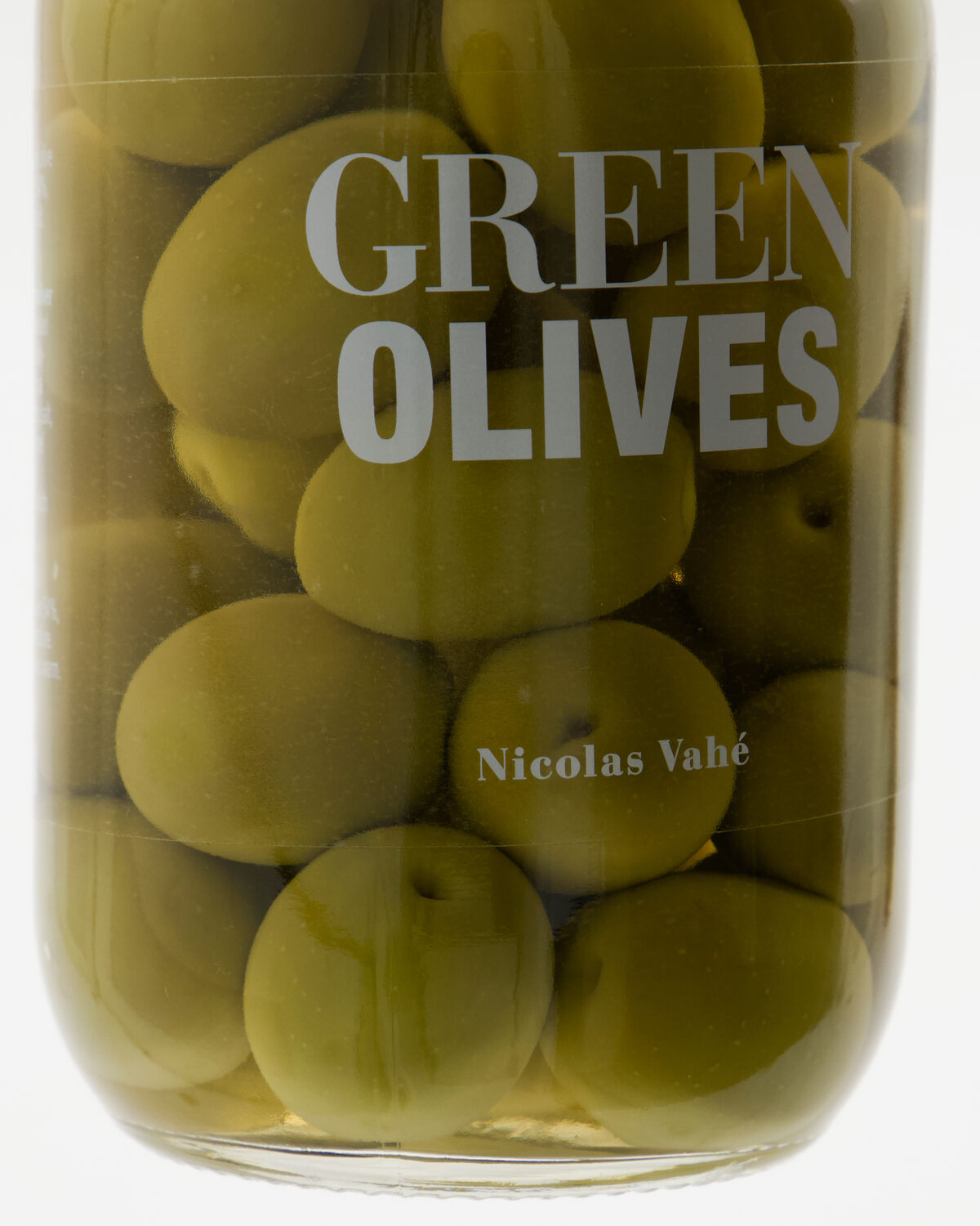 Schmackhafte grüne Oliven in eleganter Dose von Nicolas Vahé, perfekt für mediterrane Gerichte oder als köstlicher Snack, 370 g.