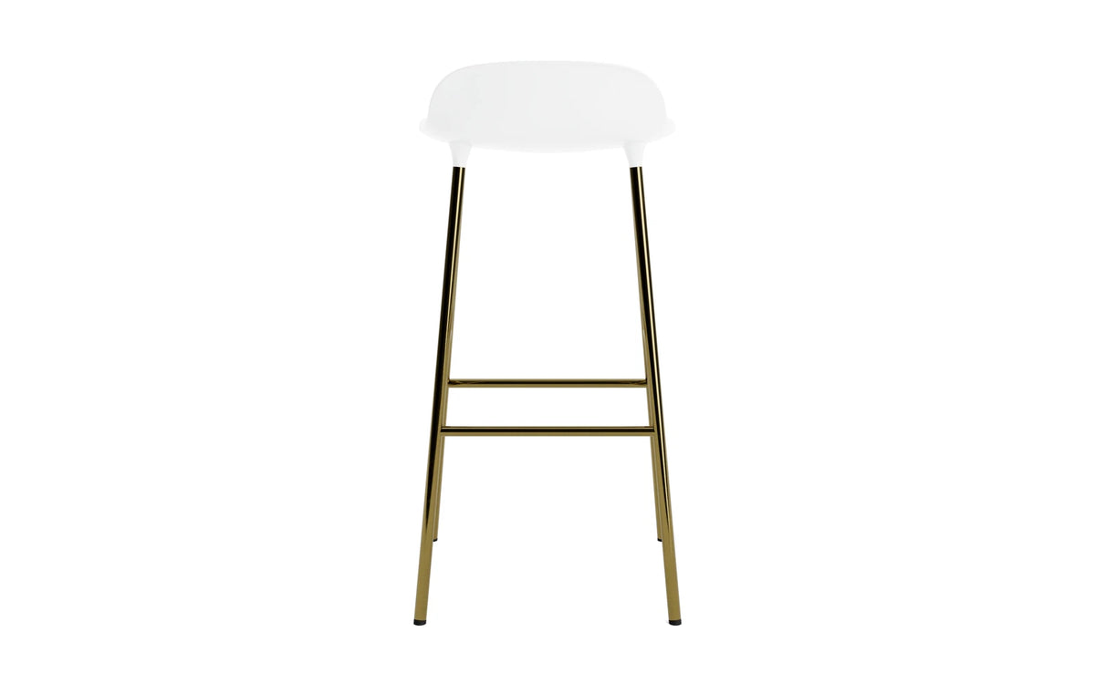 Form Barhocker in Weiss präsentiert im Onlineshop von KAQTU Design AG. Barstuhl ist von Normann Copenhagen