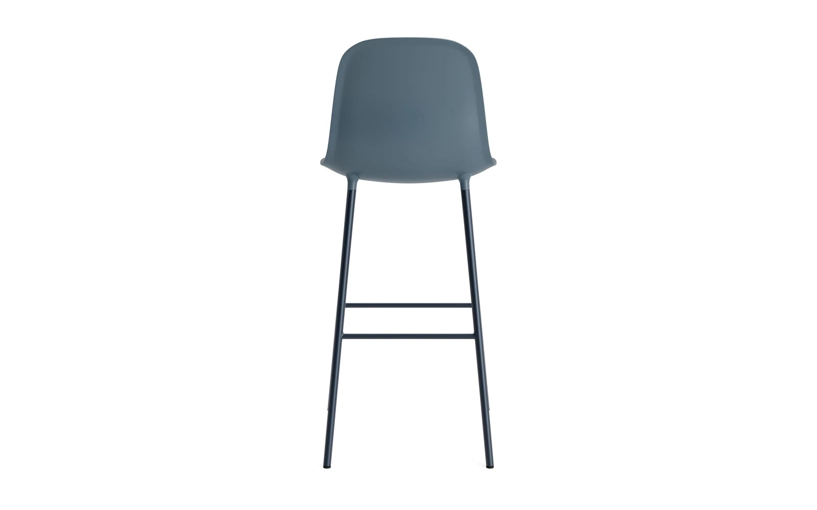 Der stilvolle Form Barstuhl von Normann Copenhagen in Weiß (65 cm) verbindet skandinavisches Design mit hohem Sitzkomfort – perfekt für trendige Wohnräume.