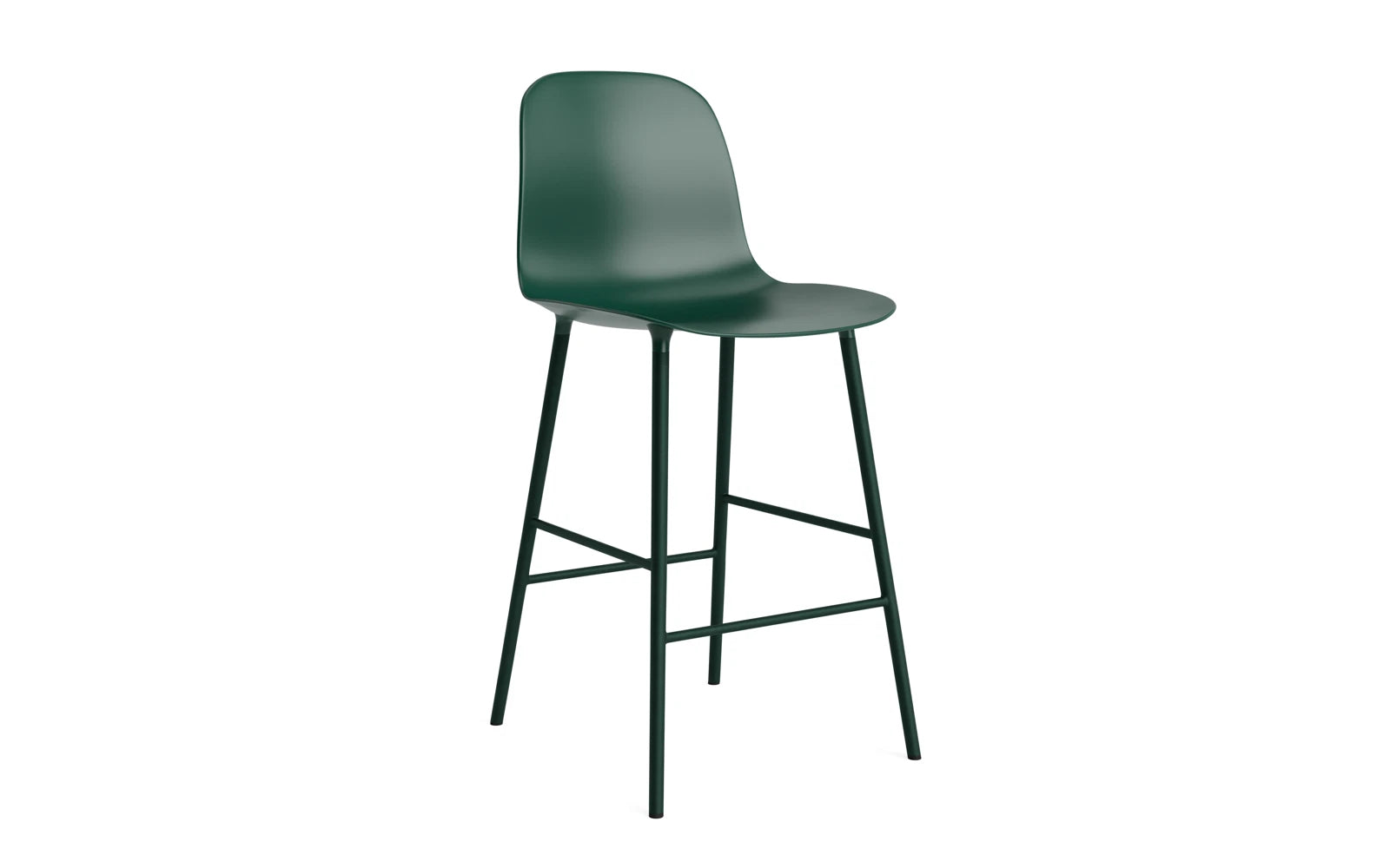 Form Barstuhl 65 cm Stahl/ Grün in präsentiert im Onlineshop von KAQTU Design AG. Barstuhl ist von Normann Copenhagen
