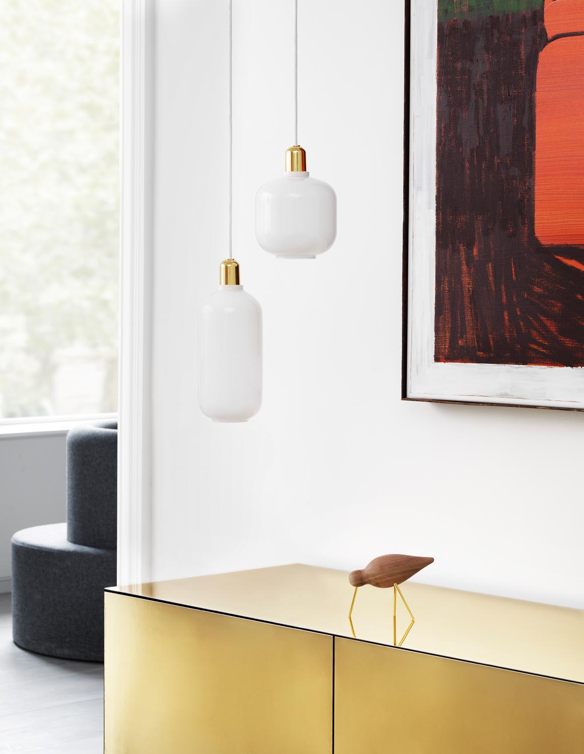 Amp Lampe gross EU in präsentiert im Onlineshop von KAQTU Design AG. Pendelleuchte ist von Normann Copenhagen