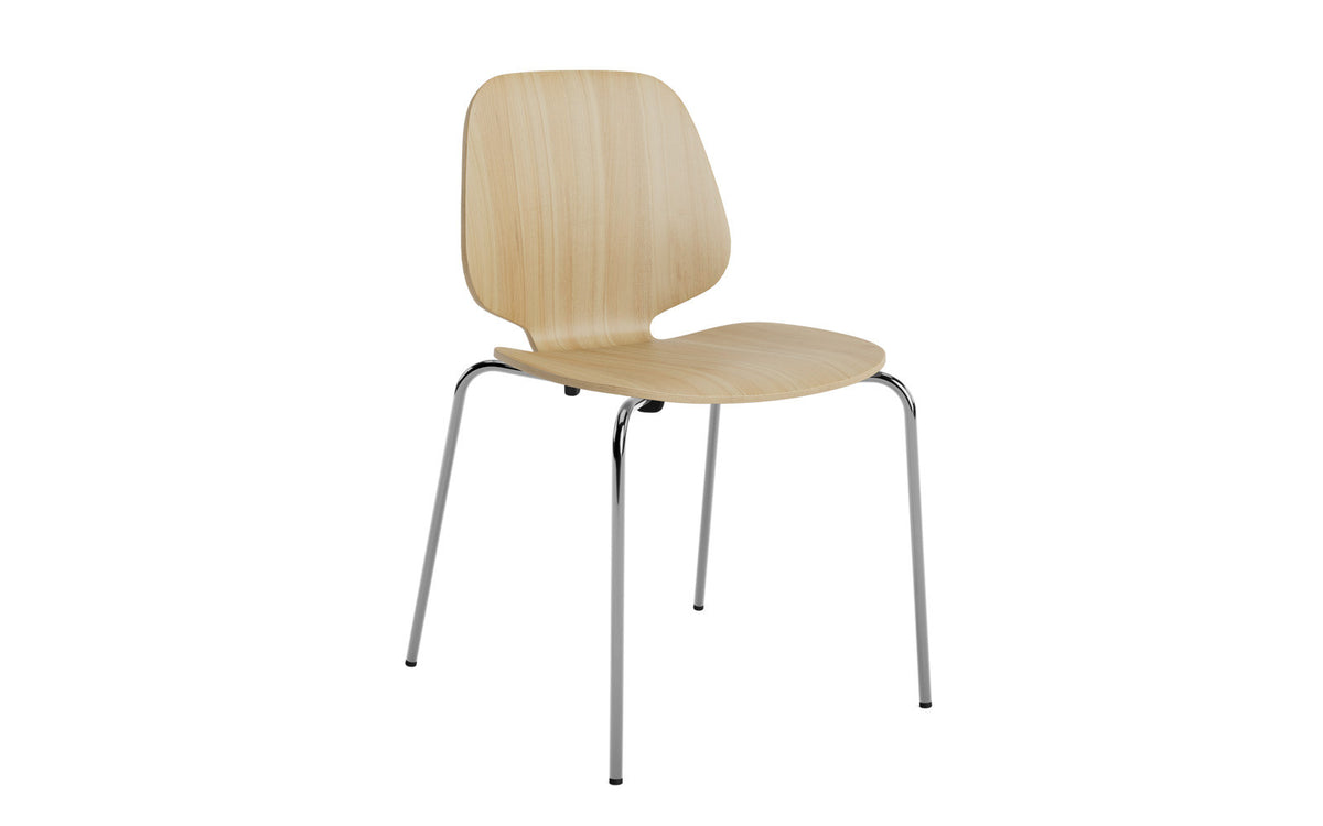 My Chair Krom & Eiche in Beige präsentiert im Onlineshop von KAQTU Design AG. Stuhl ist von Normann Copenhagen