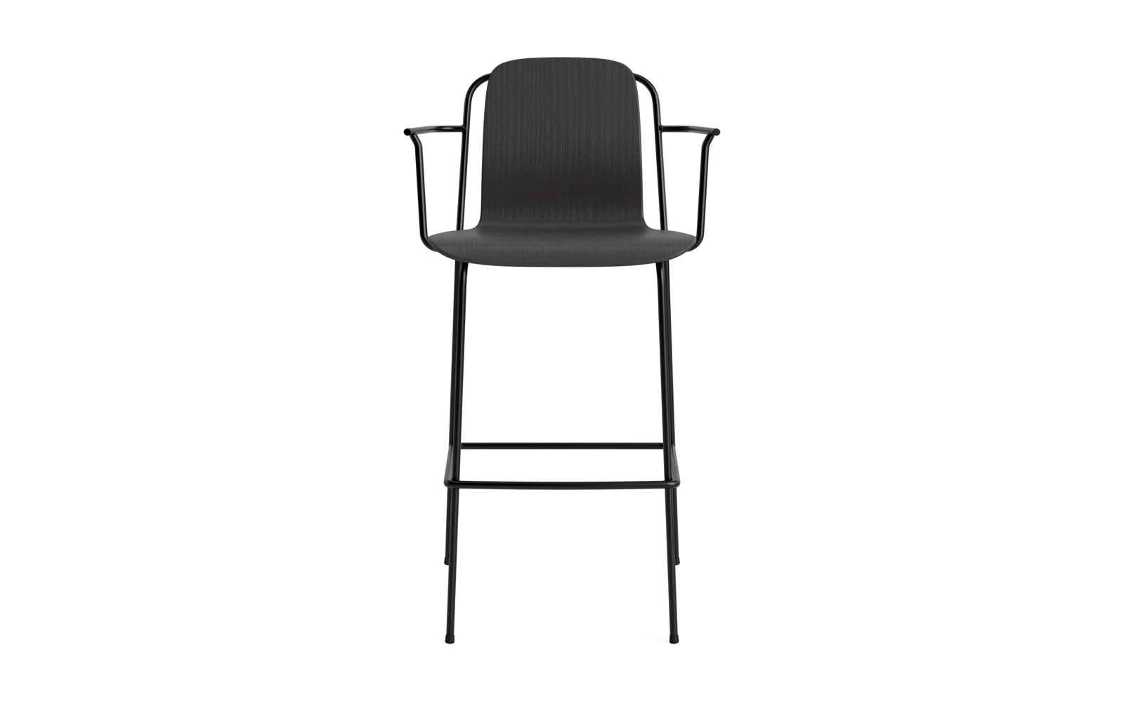 Eleganter Studio Barstuhl mit Armlehne von Normann Copenhagen, vereint skandinavisches Design und Komfort für stilvolle Wohnräume.