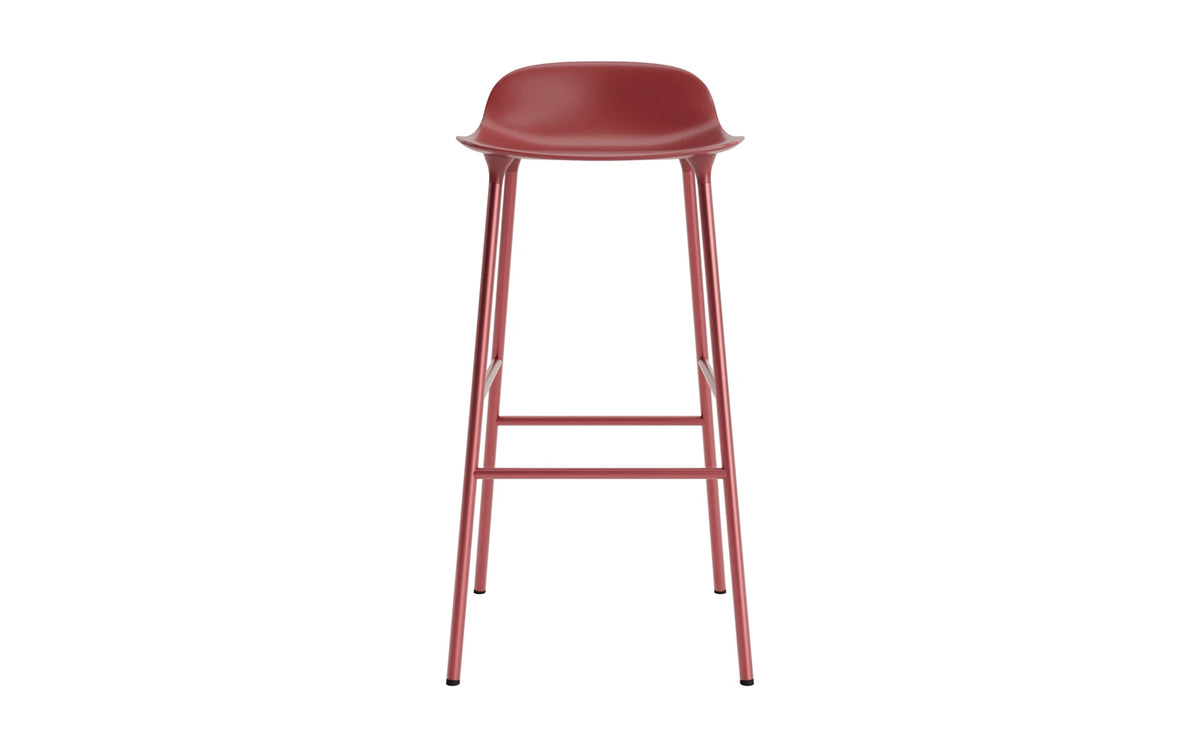 Form Barhocker in Rot präsentiert im Onlineshop von KAQTU Design AG. Barstuhl ist von Normann Copenhagen