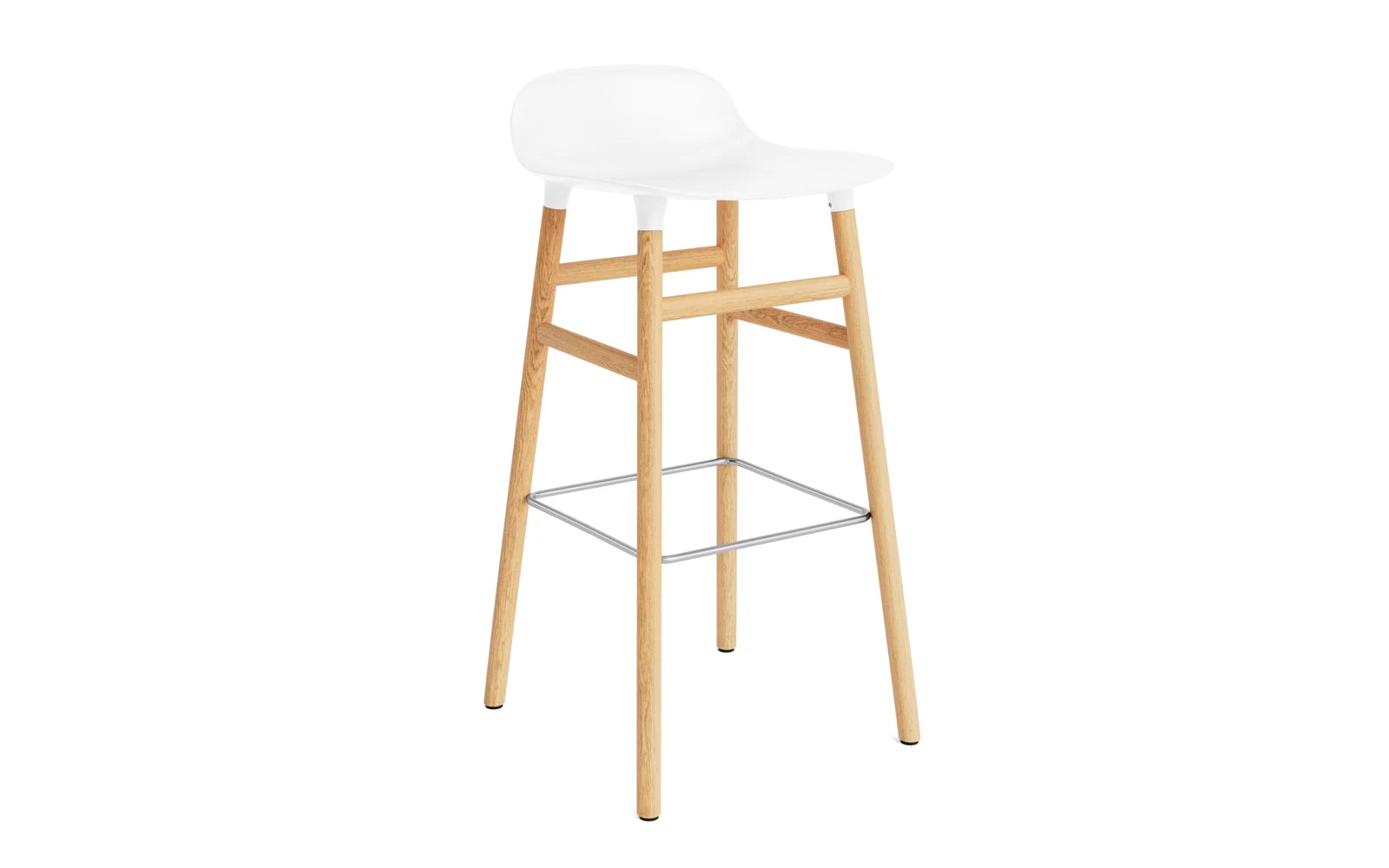 Eleganter Form Barhocker von Normann Copenhagen, perfekt für moderne Wohnräume, vereint Komfort und zeitloses Design.