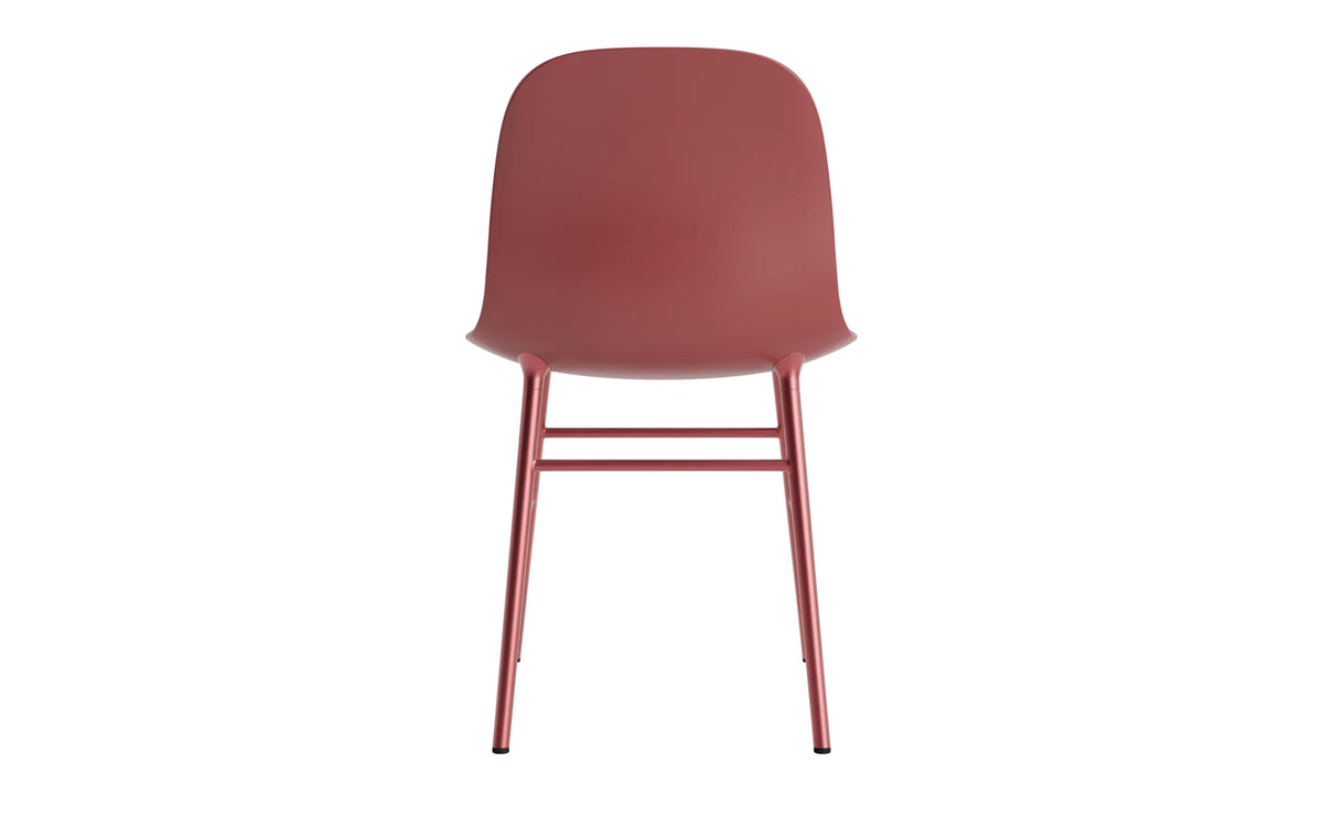 Form Stuhl in Rot präsentiert im Onlineshop von KAQTU Design AG. Stuhl ist von Normann Copenhagen