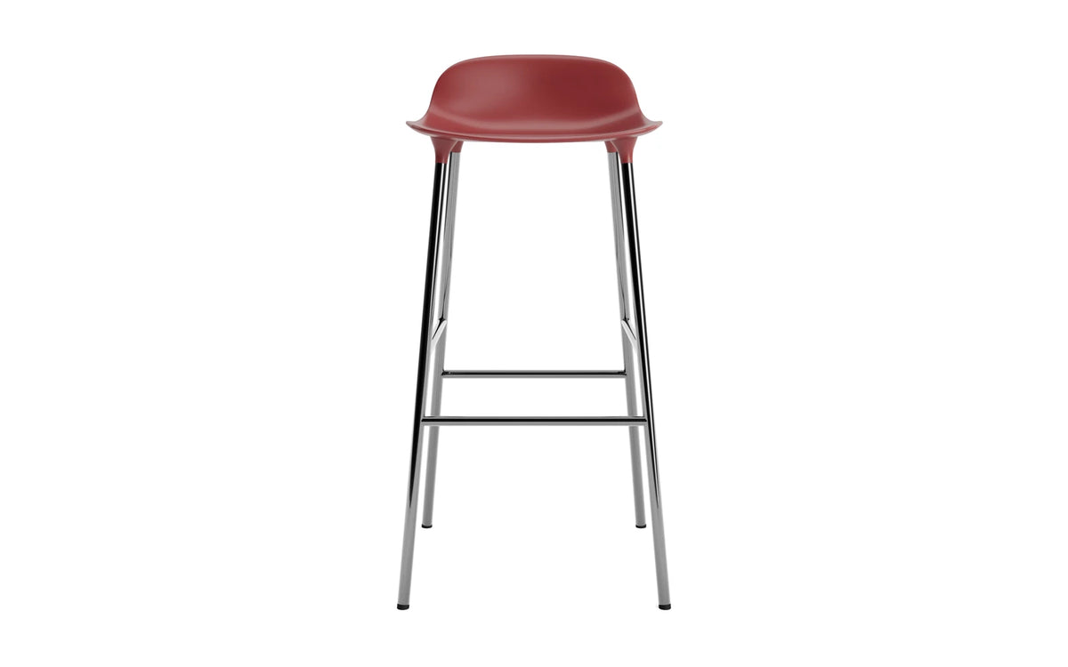 Form Barhocker in Rot präsentiert im Onlineshop von KAQTU Design AG. Barstuhl ist von Normann Copenhagen