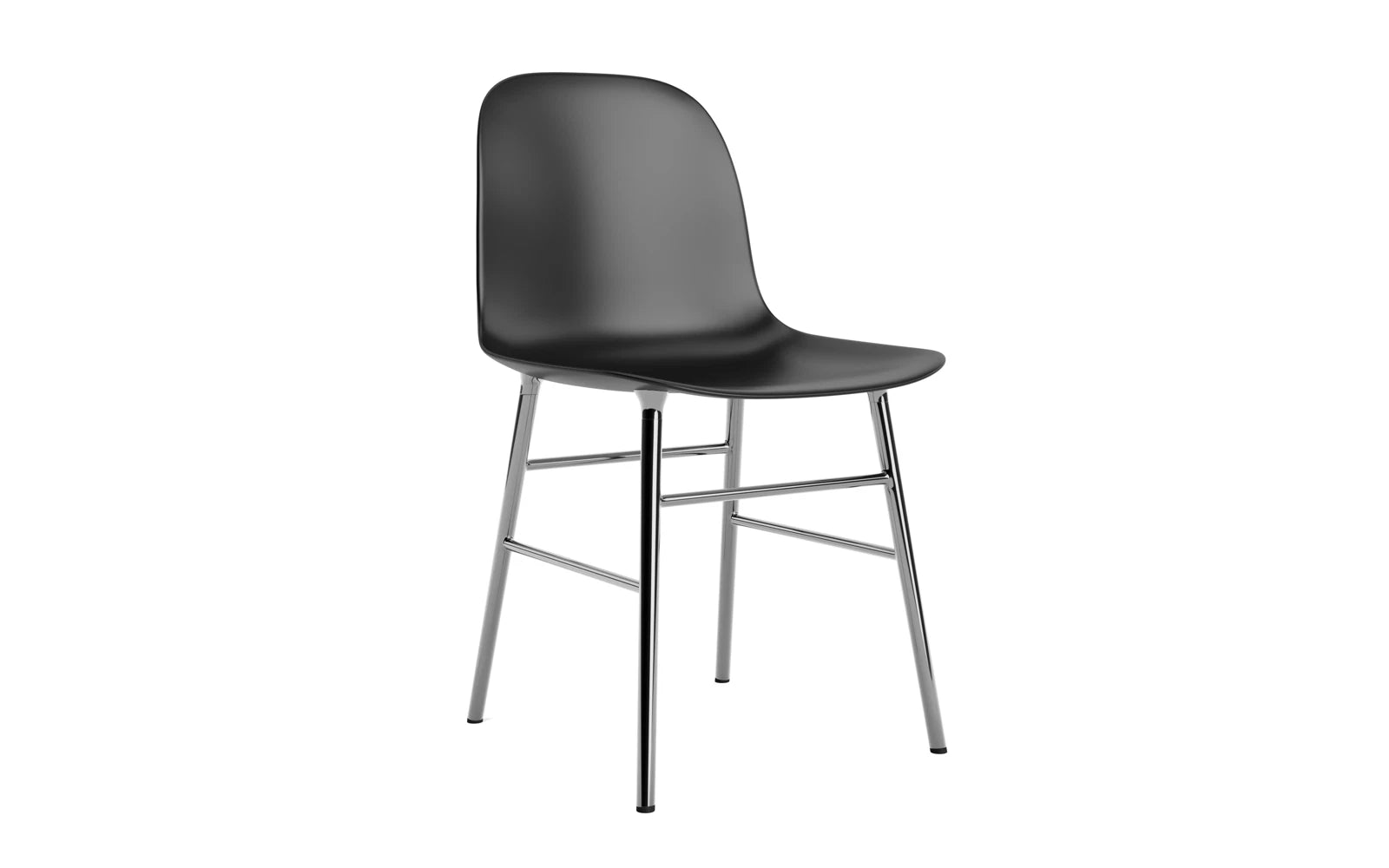 Form Stuhl in Schwarz präsentiert im Onlineshop von KAQTU Design AG. Stuhl ist von Normann Copenhagen