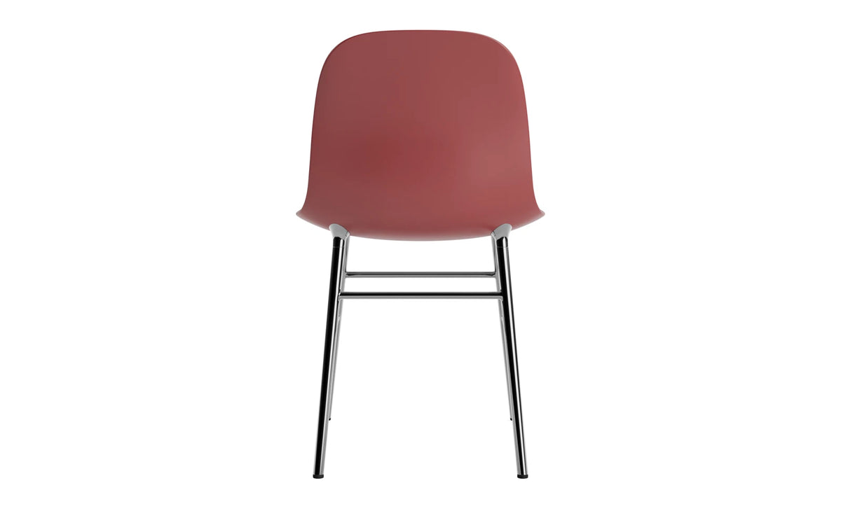 Form Stuhl in Rot präsentiert im Onlineshop von KAQTU Design AG. Stuhl ist von Normann Copenhagen