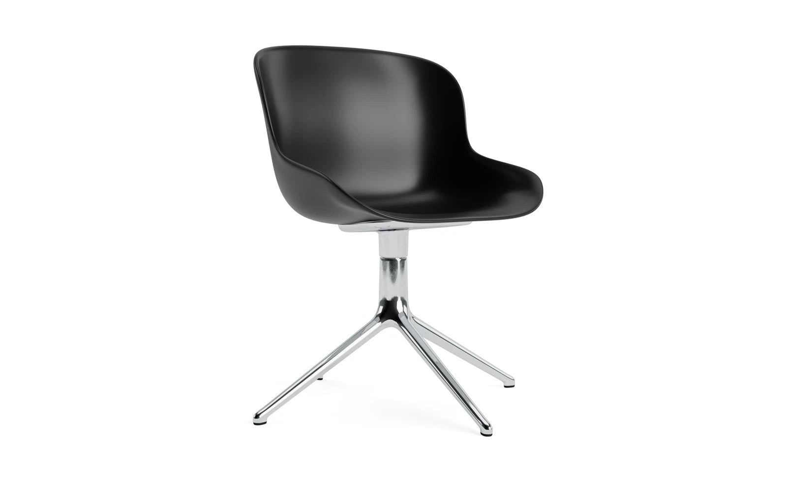 Hyg Drehsessel Aluminium Schwartz in präsentiert im Onlineshop von KAQTU Design AG. Sessel ist von Normann Copenhagen
