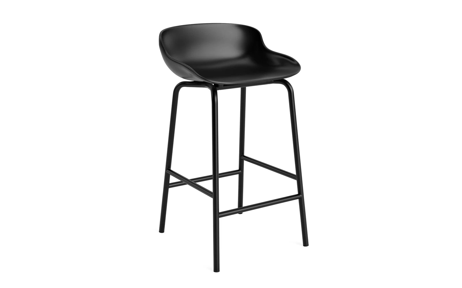 Der Hyg Barhocker von Normann Copenhagen vereint dänische Hygge mit sanften Linien für gemütliche Ess- und Loungebereiche.