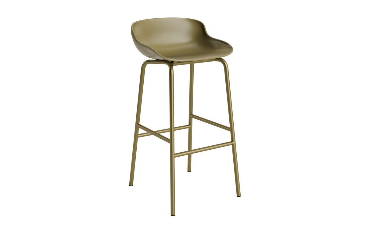 Hyg Barhocker in Olive präsentiert im Onlineshop von KAQTU Design AG. Barhocker ist von Normann Copenhagen