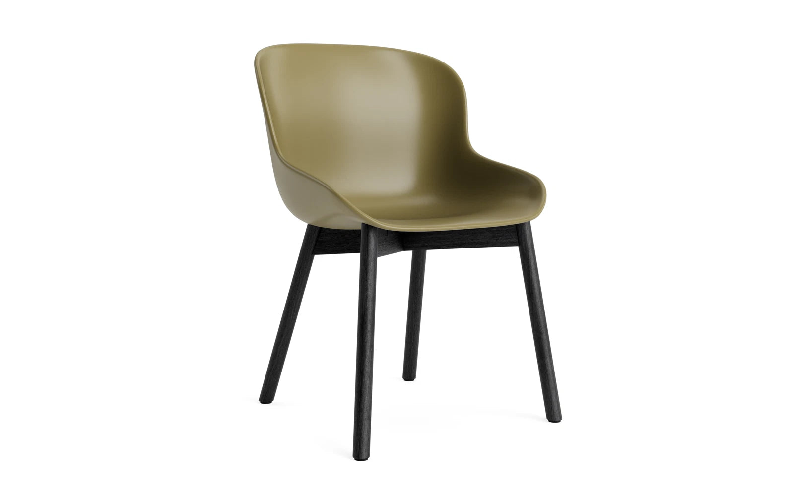 Hyg Stuhl Schwarze Eiche/Olive in  präsentiert im Onlineshop von KAQTU Design AG. Stuhl ist von Normann Copenhagen