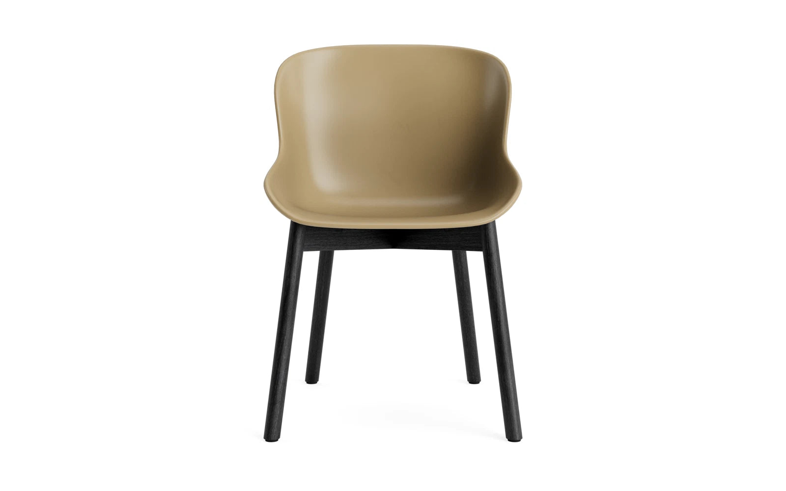 Erleben Sie den Hyg Stuhl in Schwarzer Eiche/Sand von Normann Copenhagen – ein elegantes Design, das Gemütlichkeit und Funktionalität perfekt kombiniert.