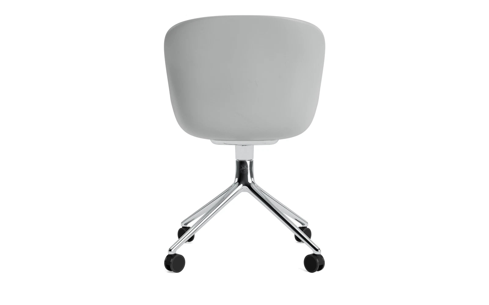 Erleben Sie den Hyg Drehstuhl 4W von Normann Copenhagen – ein eleganter, komfortabler Stuhl in Grau, der modernes Design und dänische Gemütlichkeit vereint.