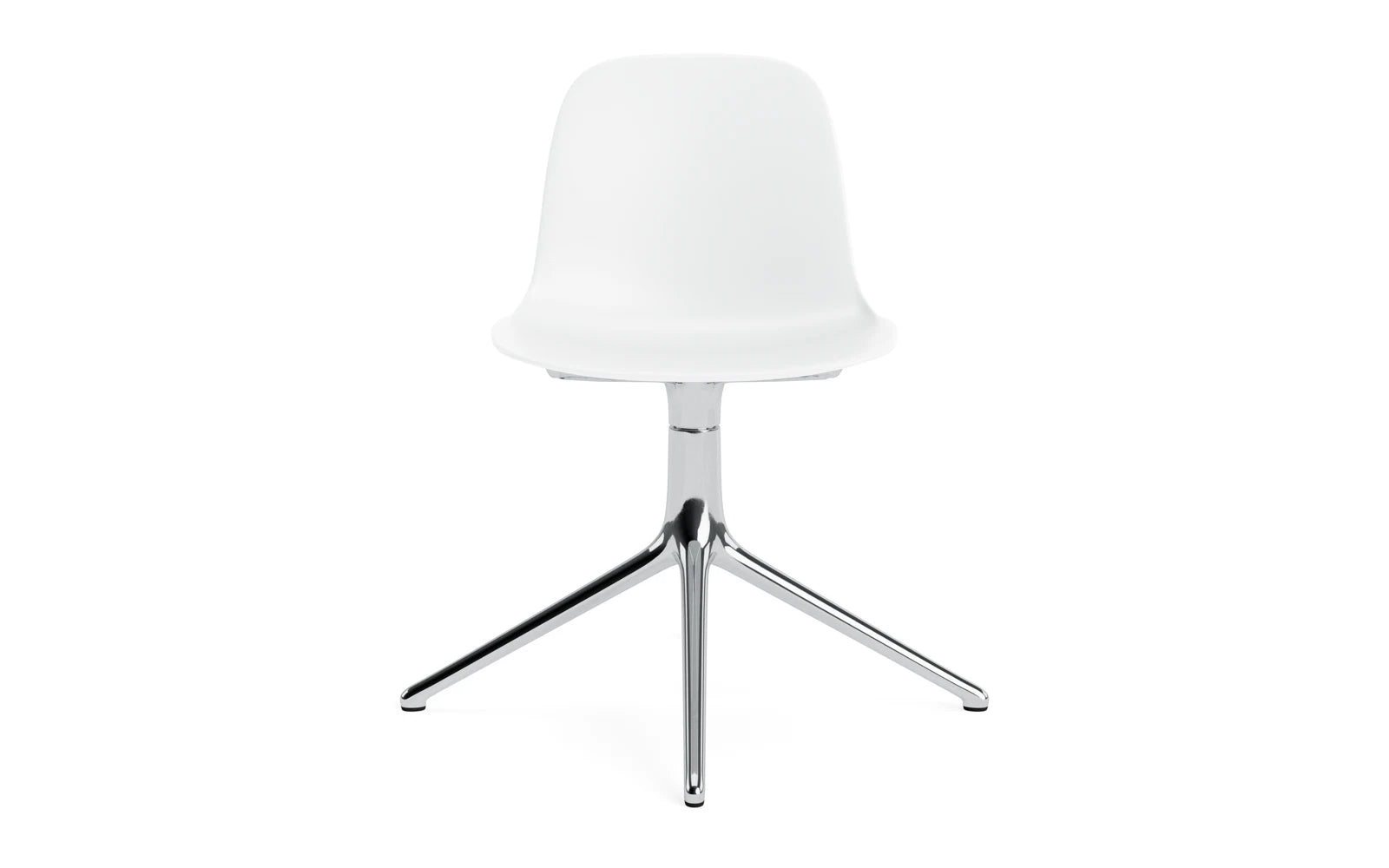 Stilvoller Form Drehstuhl von Normann Copenhagen: Hochwertige Materialien, exklusive Aluminium-Konstruktion, ideal für modernes Ambiente.