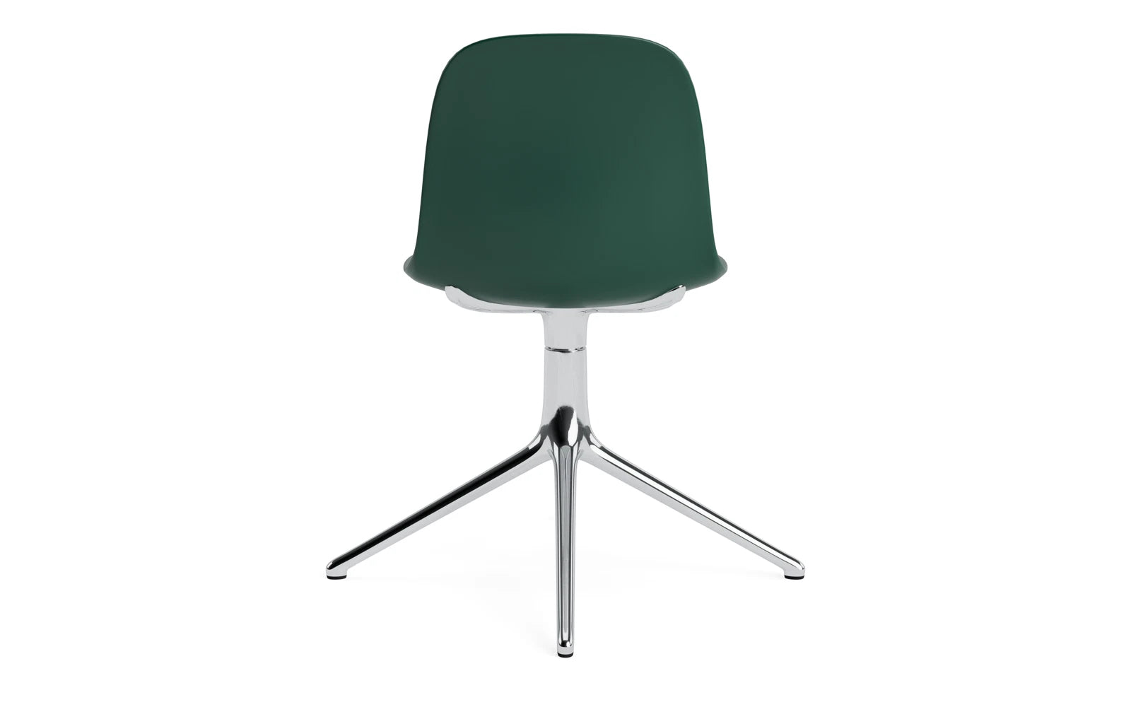 Erleben Sie den Form Drehstuhl von Normann Copenhagen – ein stilvolles Möbelstück in modernem Weiß und robustem Aluminium, das jedem Raum Eleganz verleiht.