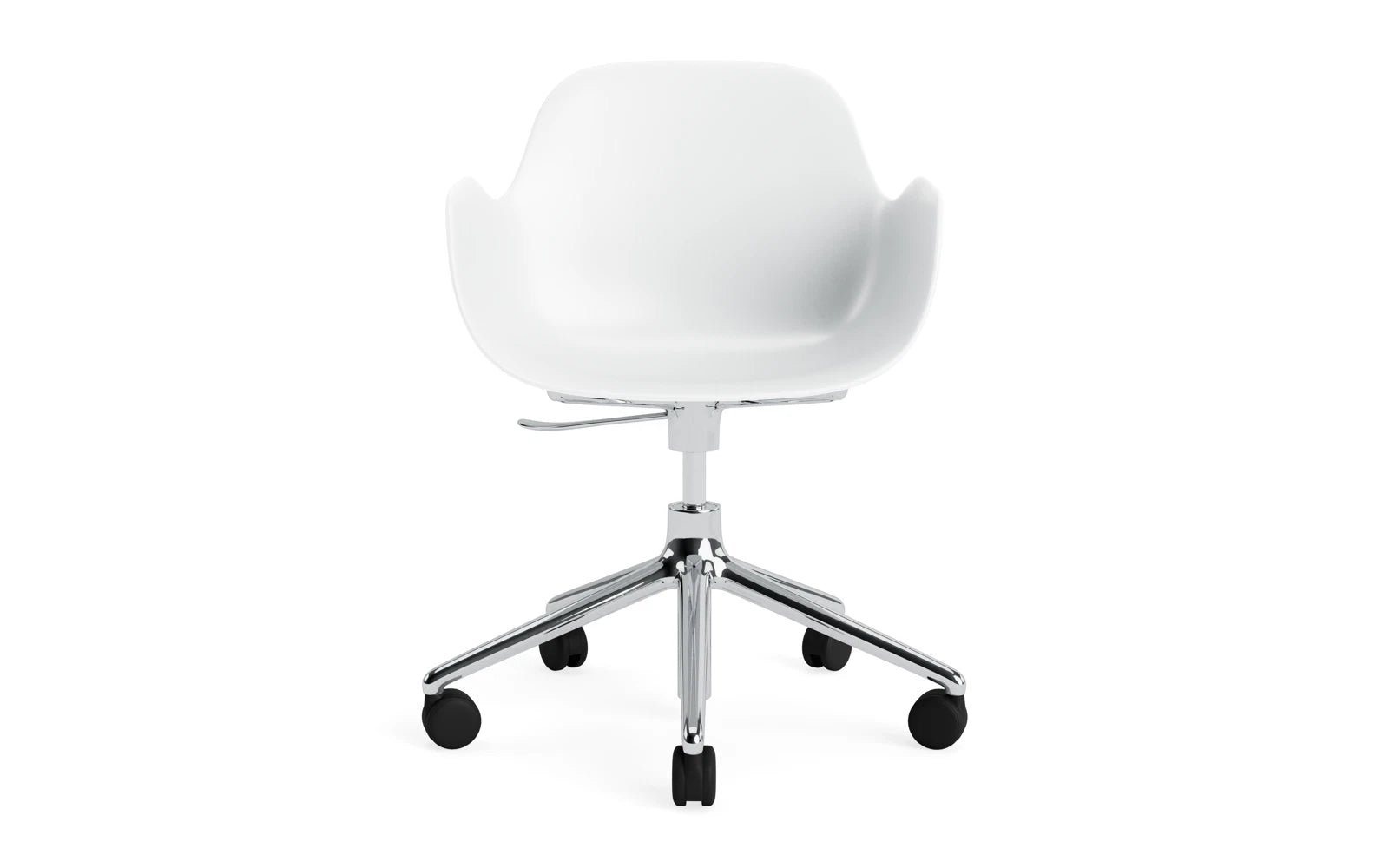 Stylischer Bürostuhl von Normann Copenhagen mit Armlehnen, perfekt für modernes Arbeiten. Ergonomisch und anpassbar für jeden Raum.