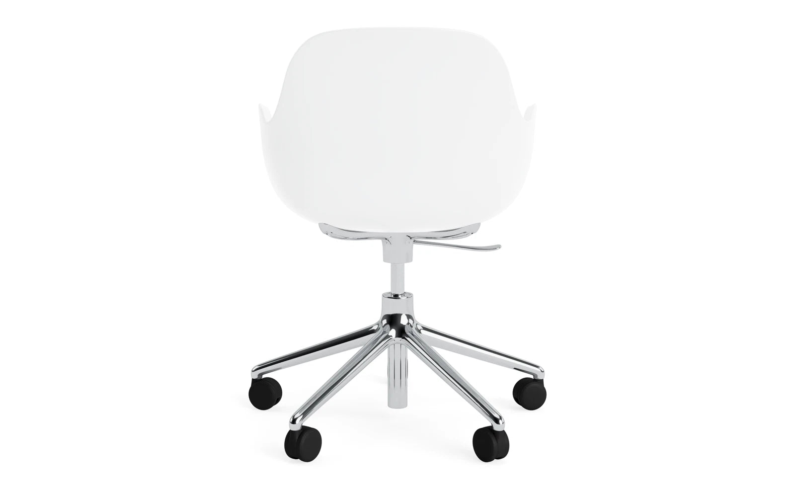 Stylischer Bürostuhl von Normann Copenhagen mit Armlehnen, perfekt für modernes Arbeiten. Ergonomisch und anpassbar für jeden Raum.