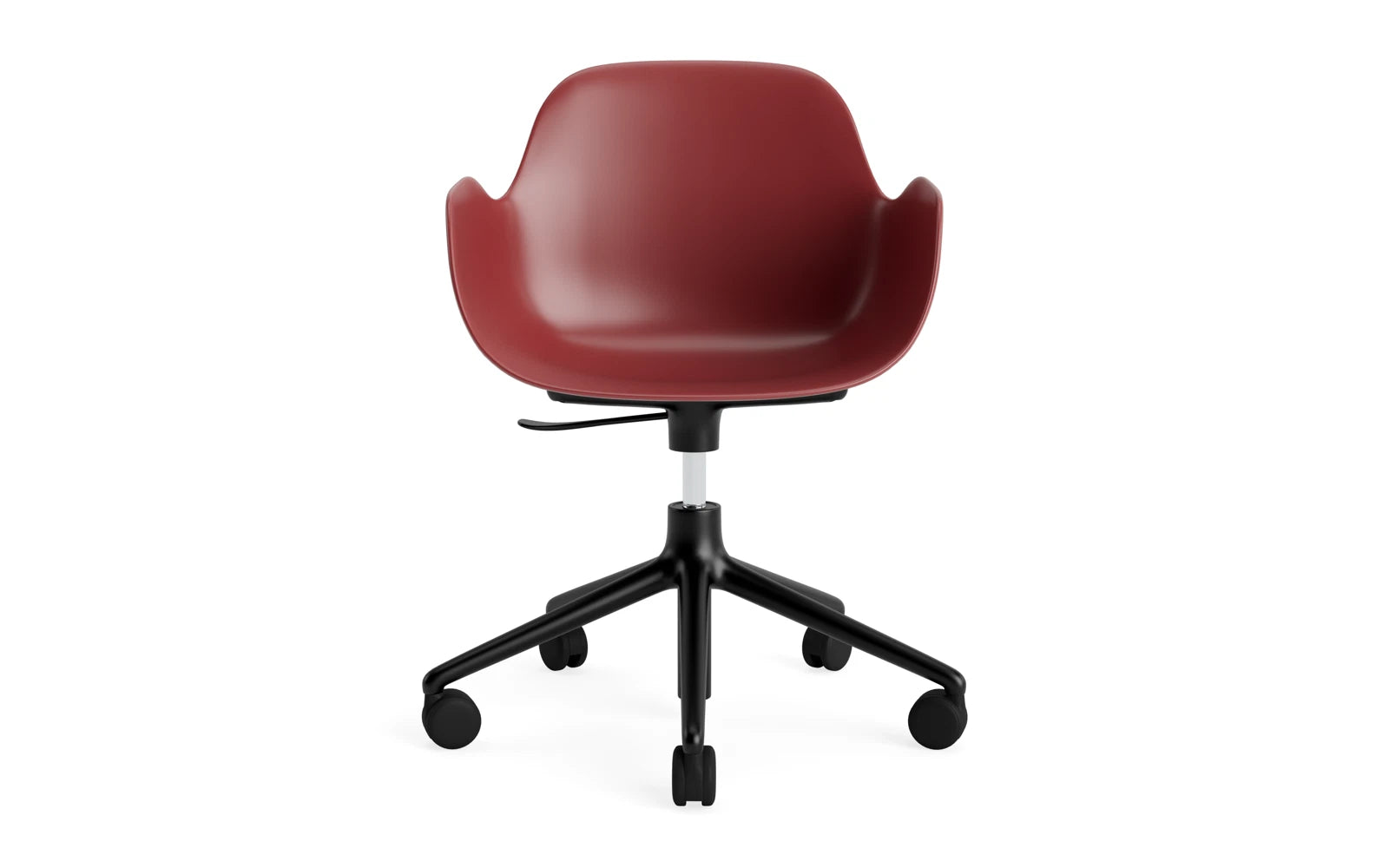 Der Form Bürostuhl mit Armlehne von Normann Copenhagen vereint modernes Design und hohen Komfort für produktives Arbeiten.