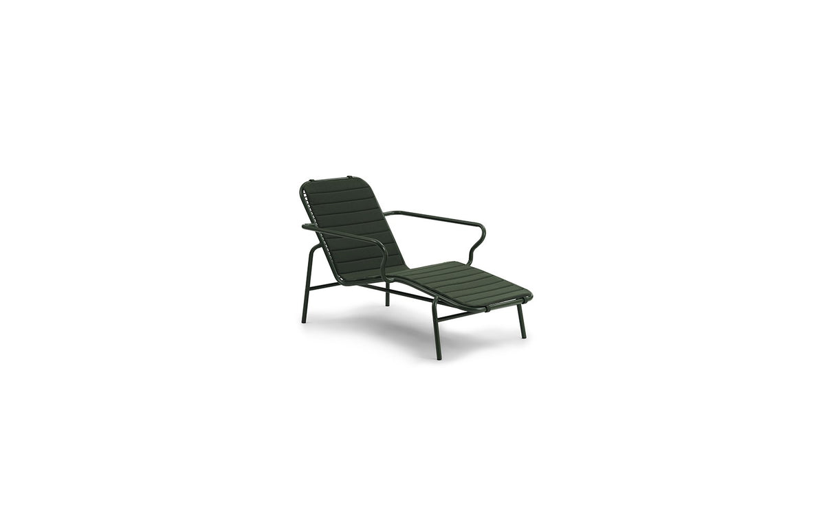 Schwarzes Sitzkissen der Vig Serie von Normann Copenhagen aus Memory-Schaum und Polyester, mit Klettbändern und Paspelierung.