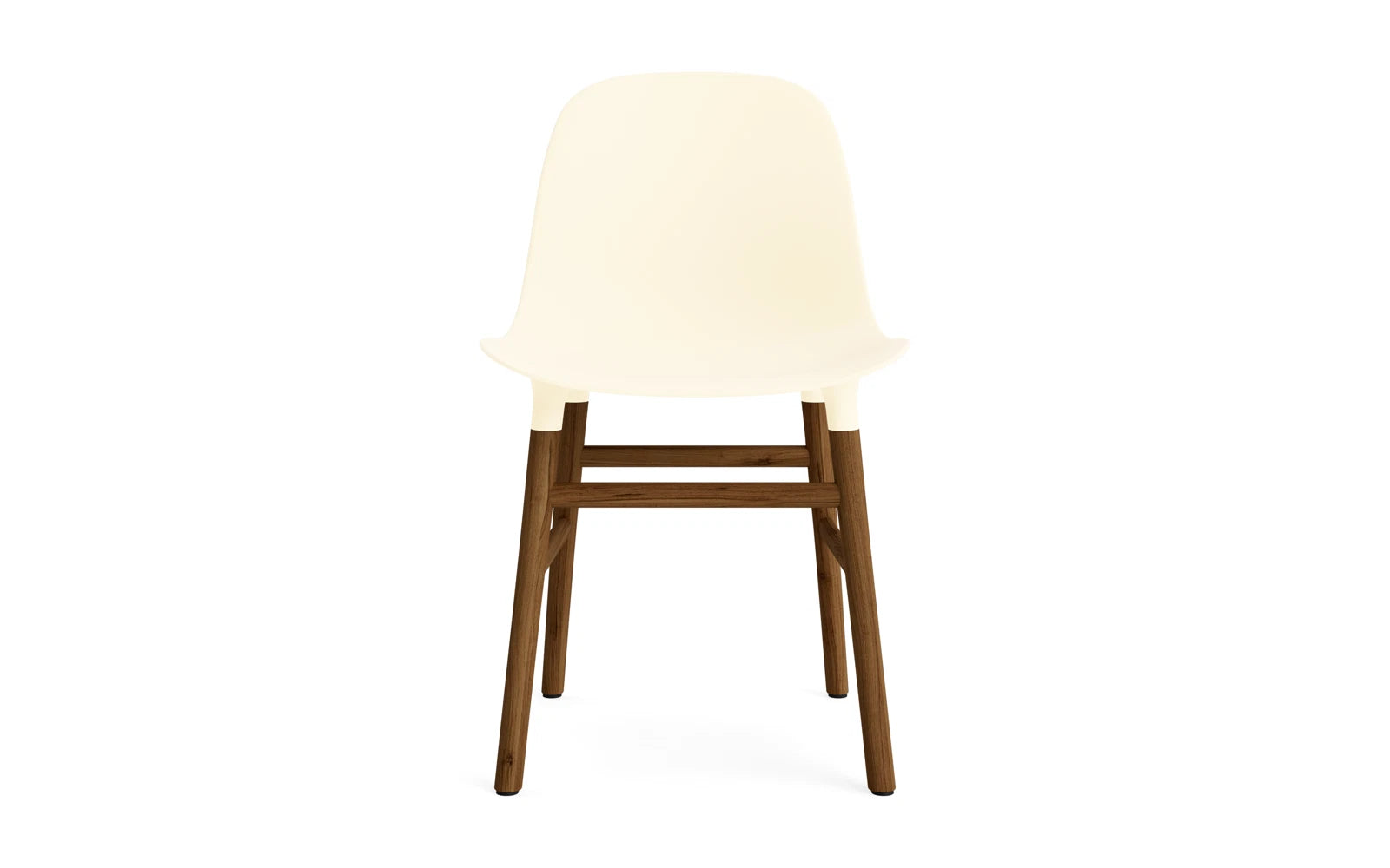 Erleben Sie den Form Stuhl Creme/Walnuss von Normann Copenhagen – ein stilvolles Designhighlight, das Funktionalität und Eleganz perfekt kombiniert.