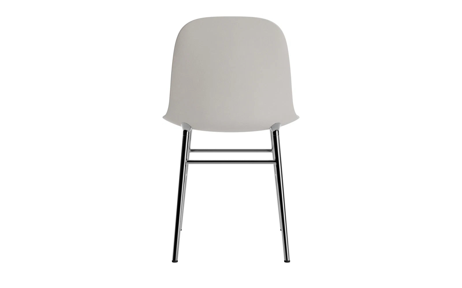 Form Stuhl Warmes Grau/Chrom in Warmes Grau präsentiert im Onlineshop von KAQTU Design AG. Stuhl ist von Normann Copenhagen