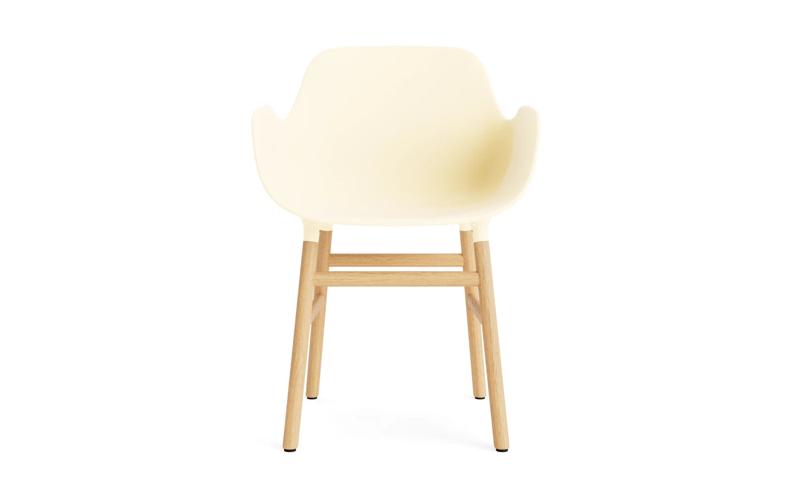 Erleben Sie den Form Lehnstuhl Eiche Creme von Normann Copenhagen – ein elegantes Designhighlight, das Funktionalität und Stil harmonisch verbindet.