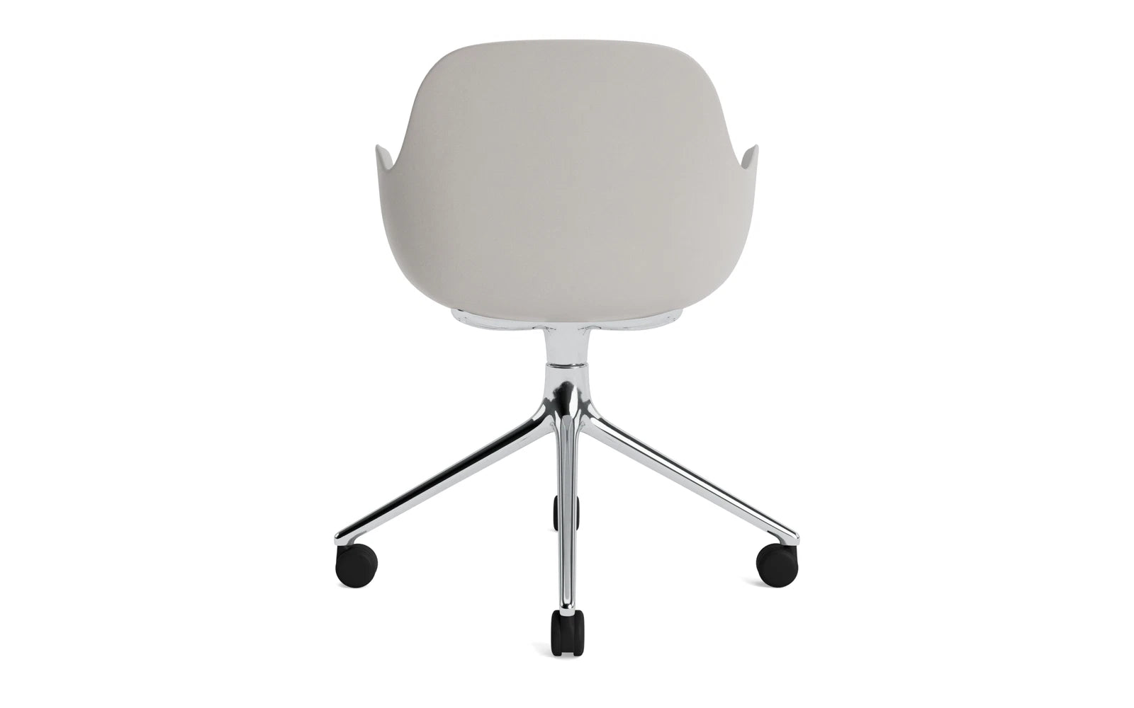 Erleben Sie den Form Drehsessel 4W in warmem Grau von Normann Copenhagen – ein stilvolles, drehbares Designhighlight für jeden Raum.