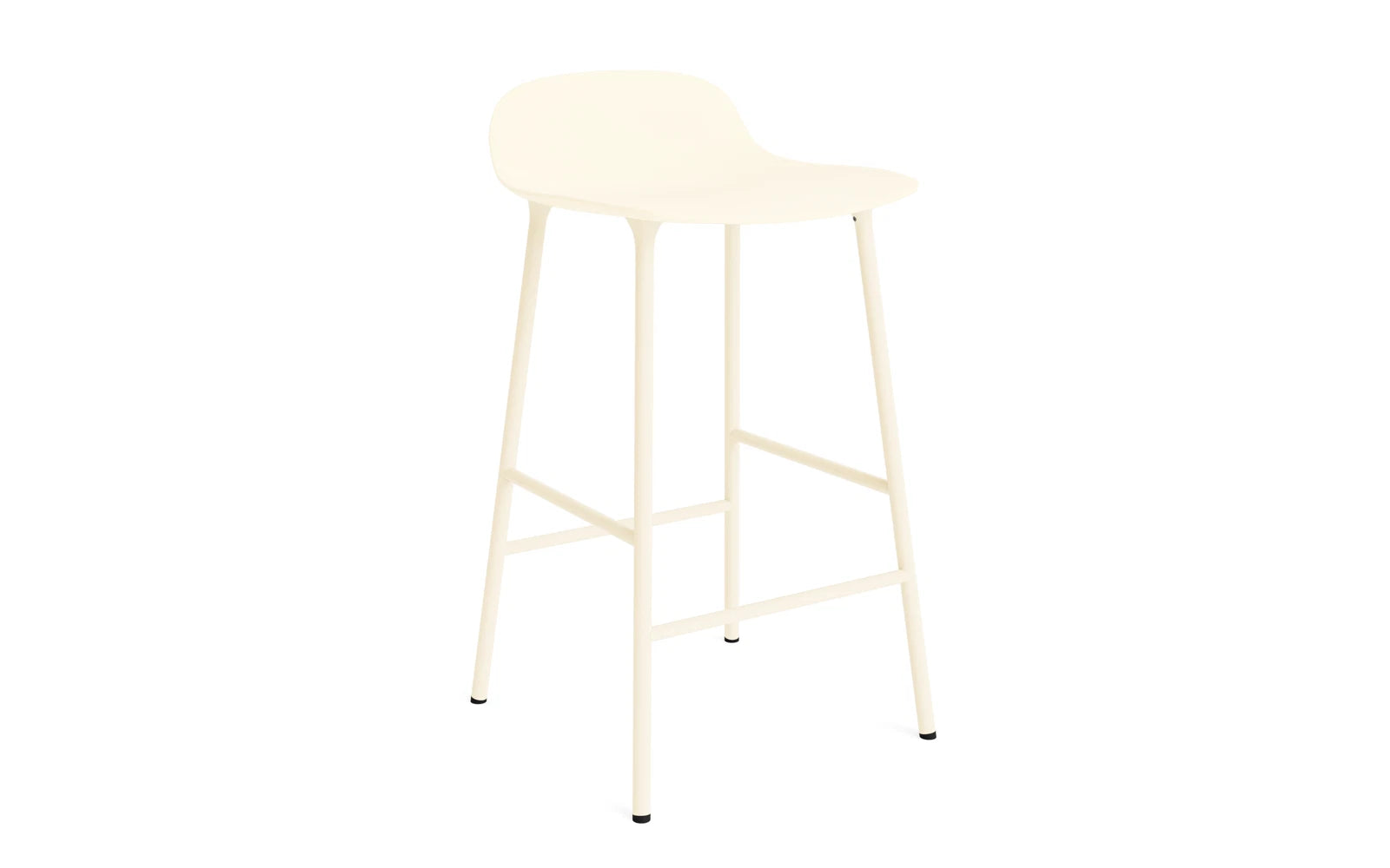 Form Barstuhl 65 cm Creme/Stahl in präsentiert im Onlineshop von KAQTU Design AG. Barstuhl ist von Normann Copenhagen