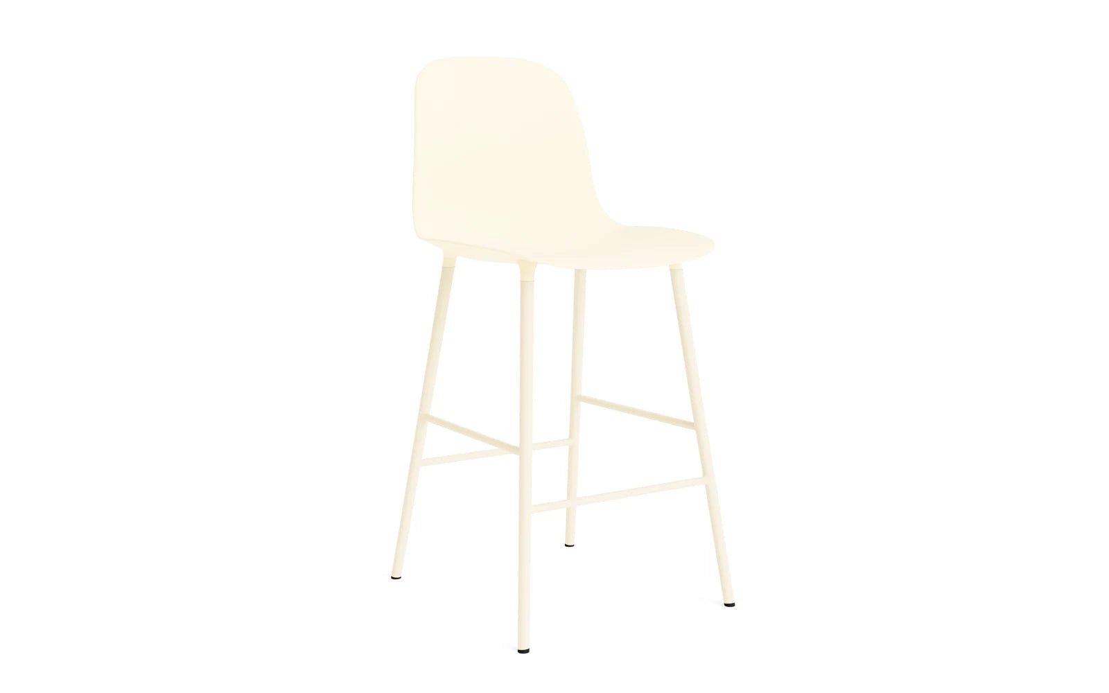 Form Barstuhl 65 cm Stahl/ Creme in präsentiert im Onlineshop von KAQTU Design AG. Barstuhl ist von Normann Copenhagen