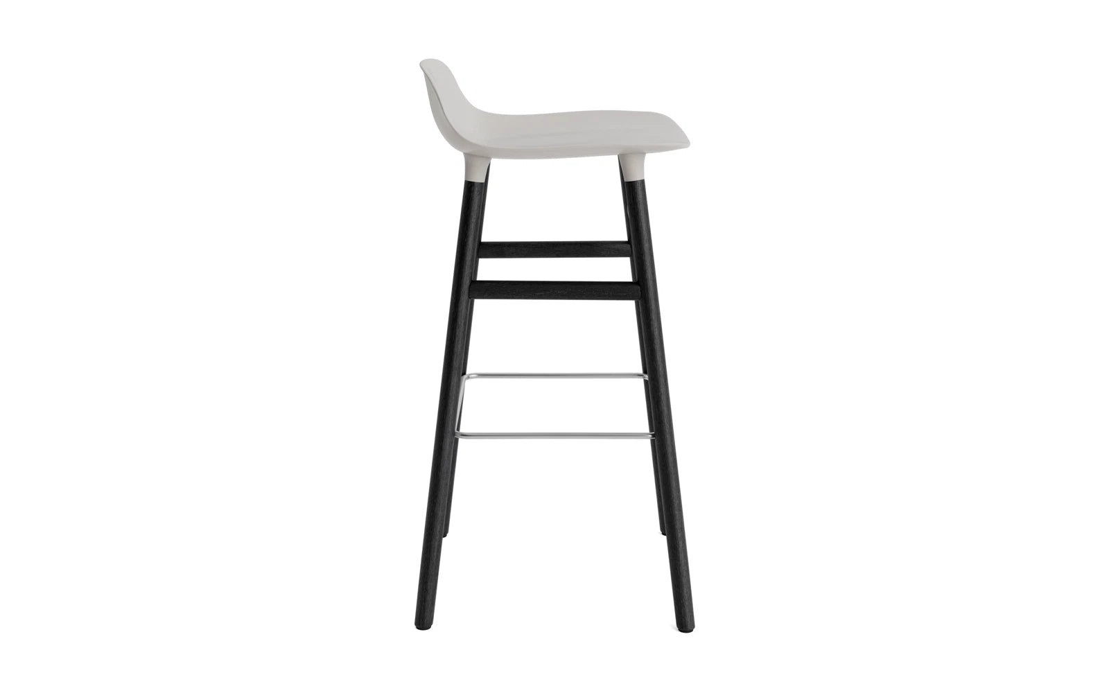 Entdecken Sie den Form Barstuhl 75 cm in stilvollem warmen Grau/Schwarz von Normann Copenhagen – ein harmonisches Zusammenspiel aus Funktionalität und ästhetischem Design.