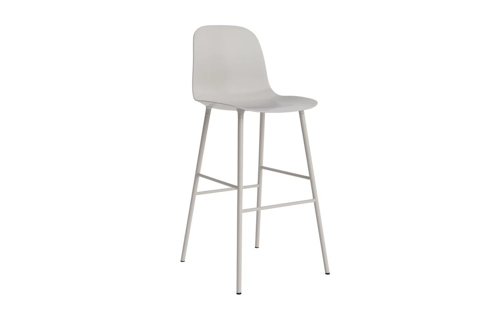 Form Barstuhl 75 cm Stahl Warmes grau in präsentiert im Onlineshop von KAQTU Design AG. Barstuhl ist von Normann Copenhagen