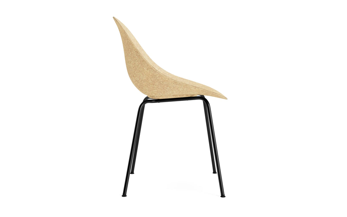 Mat Stuhl schwarzes Stahl Hanf in Hanf präsentiert im Onlineshop von KAQTU Design AG. Stuhl ist von Normann Copenhagen
