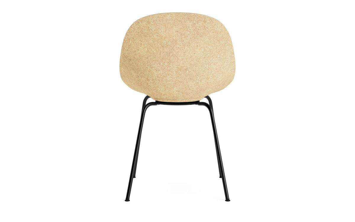 Mat Stuhl schwarzes Stahl Hanf in Hanf präsentiert im Onlineshop von KAQTU Design AG. Stuhl ist von Normann Copenhagen