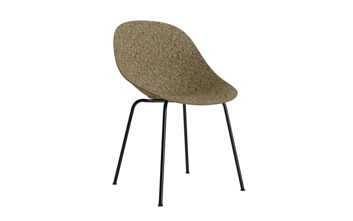 Mat Stuhl schwarzes Stahl Seegras in Seegras präsentiert im Onlineshop von KAQTU Design AG. Stuhl ist von Normann Copenhagen