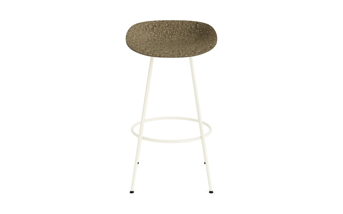 Mat Barstuhl 75 cm Creme stahl Seegras in Seegras präsentiert im Onlineshop von KAQTU Design AG. Barstuhl ist von Normann Copenhagen