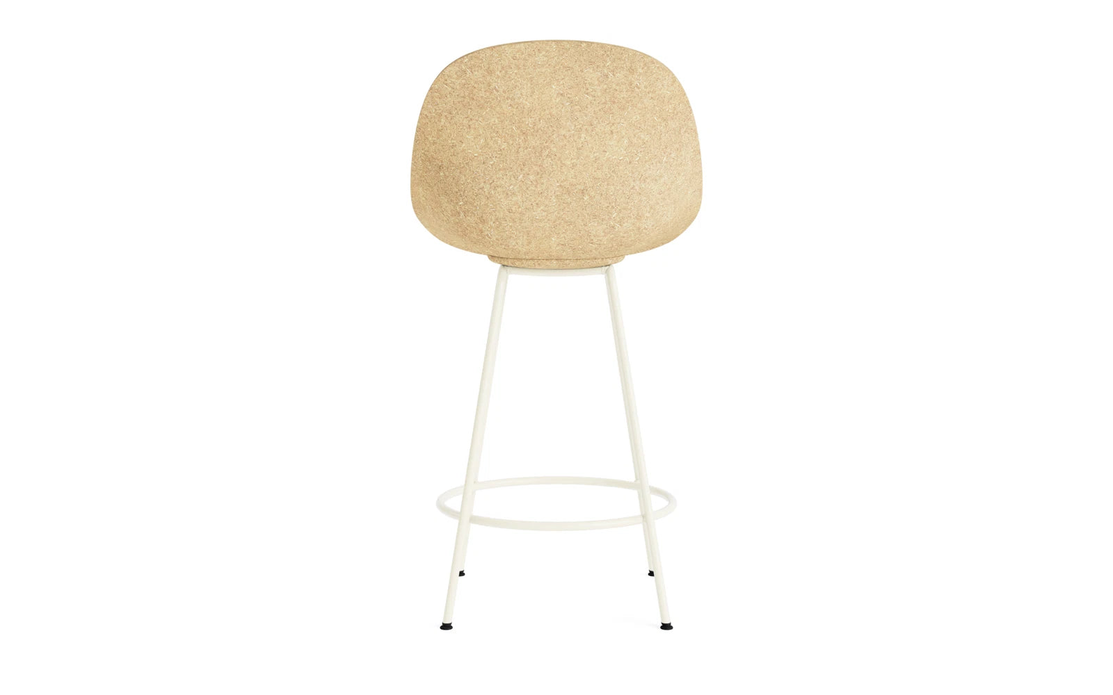 Entdecken Sie den Mat Barstuhl 65 cm in Creme von Normann Copenhagen – ein stilvoller, nachhaltiger Barstuhl aus Hanf und Stahl, ideal für moderne Wohnräume.