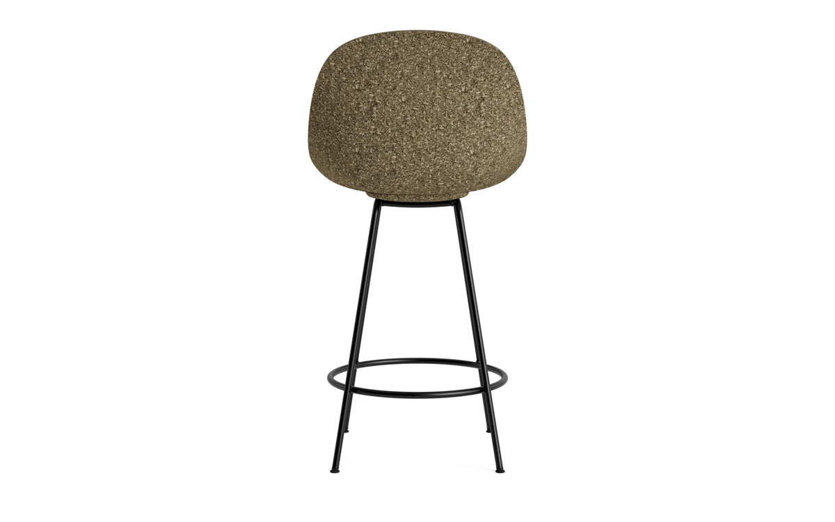 Mat Barstuhl 65 cm schwarzes Stahl Seegras in Seaweed präsentiert im Onlineshop von KAQTU Design AG. Barstuhl ist von Normann Copenhagen