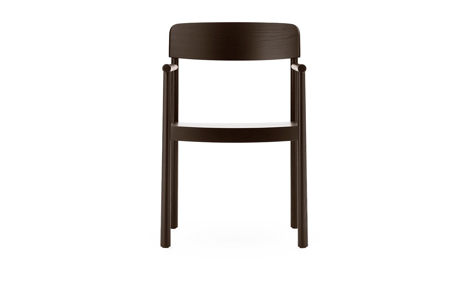 Entdecken Sie den eleganten Timb Armlehnstuhl von Normann Copenhagen – minimalistisches Design aus hochwertigem, nachhaltigem Eschenholz.