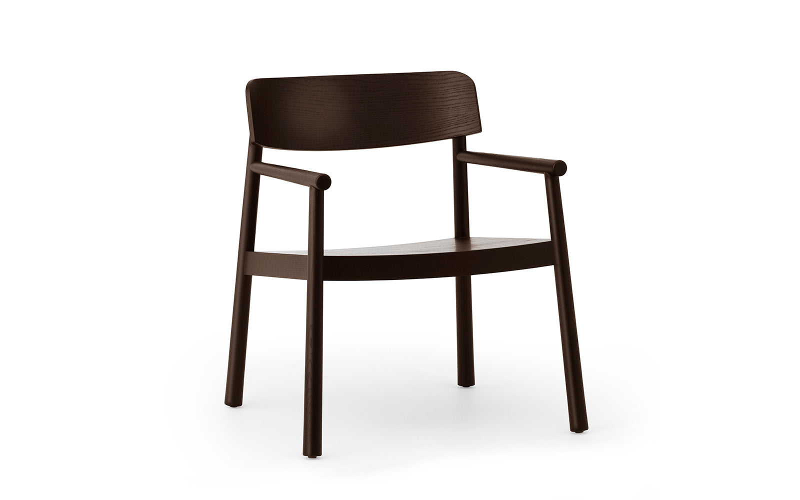 Timb Loungesessel in Brown präsentiert im Onlineshop von KAQTU Design AG. Sessel ist von Normann Copenhagen