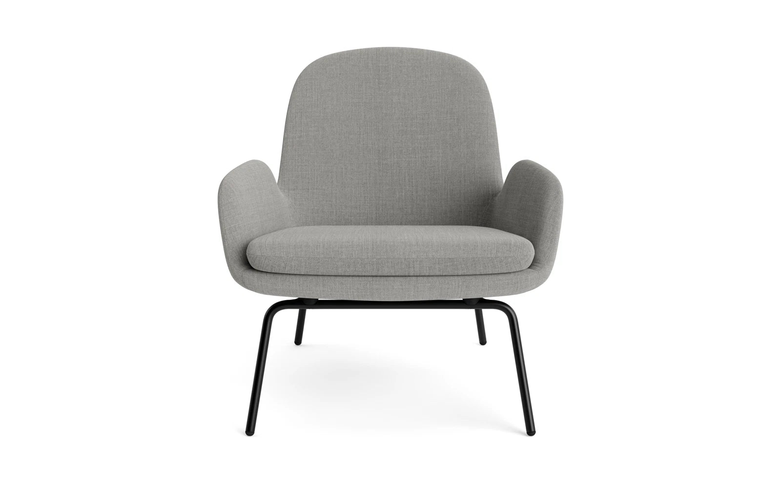 Der Era Lounge-Sessel von Normann Copenhagen vereint eleganten Stil mit robustem schwarzem Stahl und bietet unvergleichlichen Sitzkomfort.