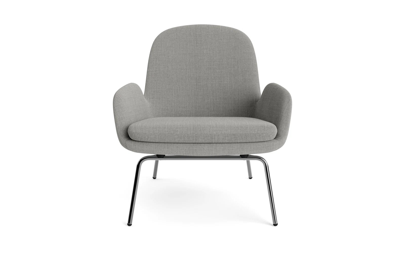 Erleben Sie den Era Lounge-Sessel niedrig Chrom Remix von Normann Copenhagen – ein zeitloses Möbelstück, das Stil und Komfort in jeden Raum bringt.