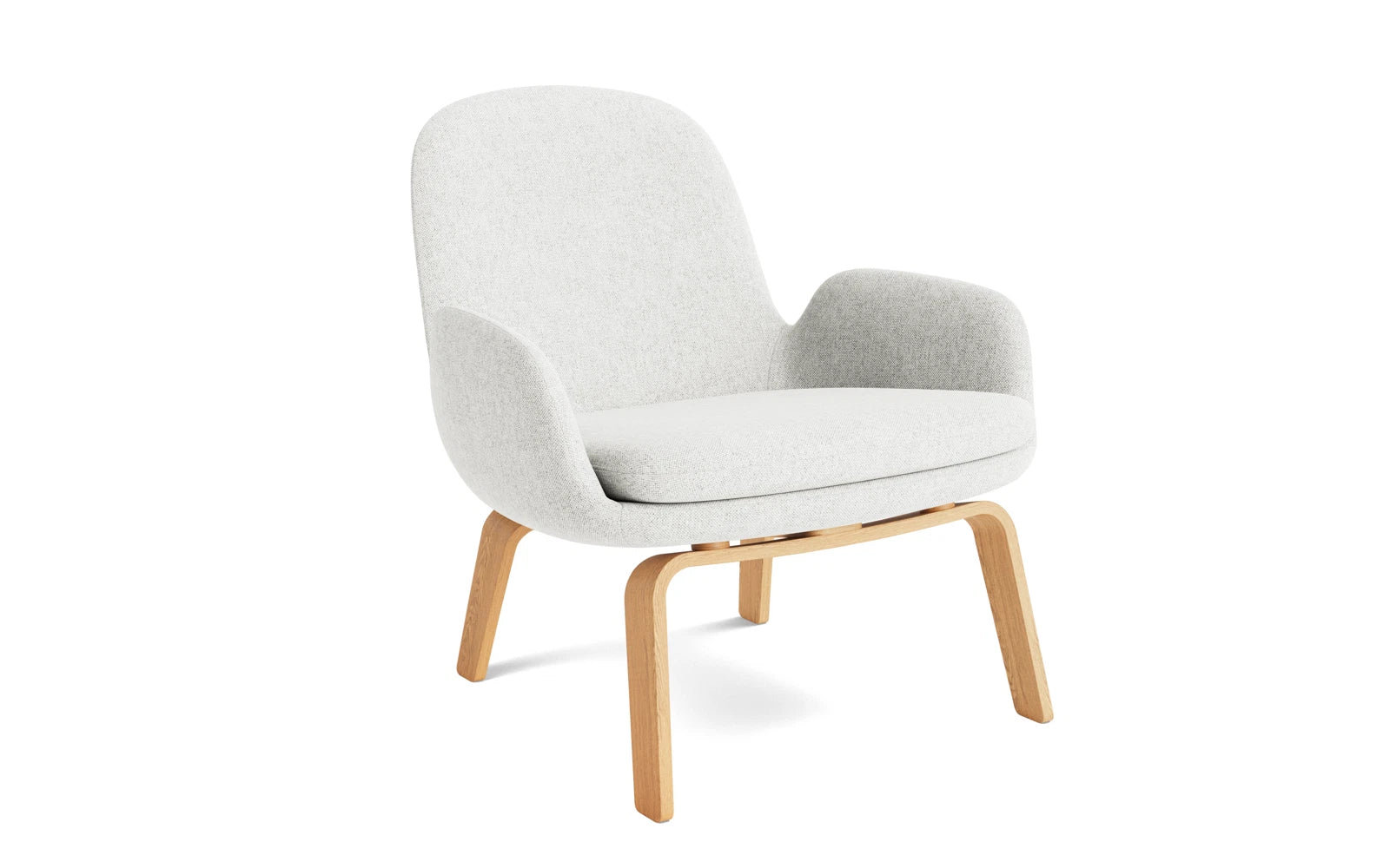 Era Lounge-Sessel niedrig Eiche Hallingdal in Hallingdal 110 präsentiert im Onlineshop von KAQTU Design AG. Sessel ist von Normann Copenhagen